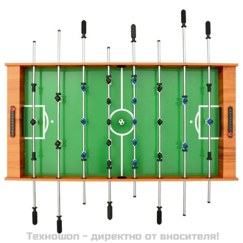 Сгъваема футболна маса, 121x61x80 см, светлокафява