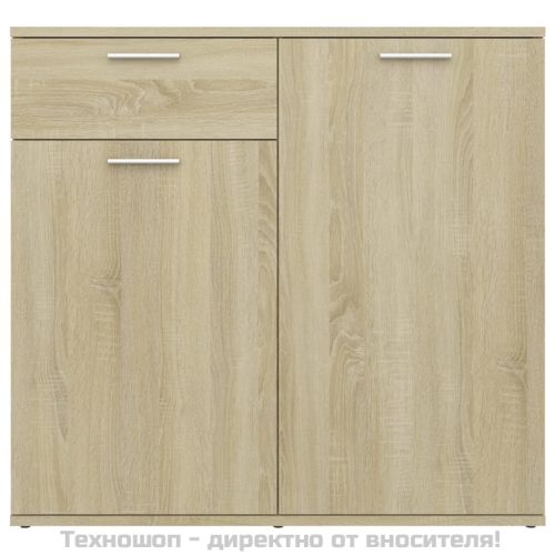 Бюфет, дъб сонома, 80x36x75 см, инженерно дърво