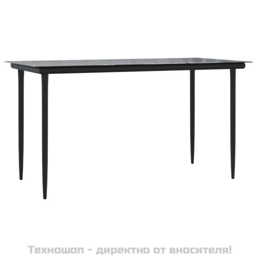 Градински трапезен комплект от 5 части, полиратан