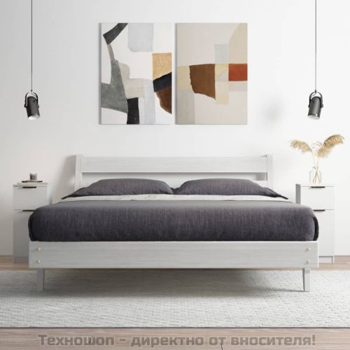 Сайдборди, 2 бр, бели, 30x30x70 см, инженерно дърво