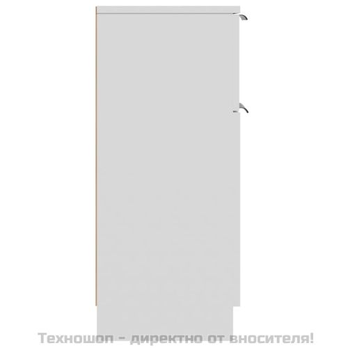 Сайдборди, 2 бр, бели, 30x30x70 см, инженерно дърво