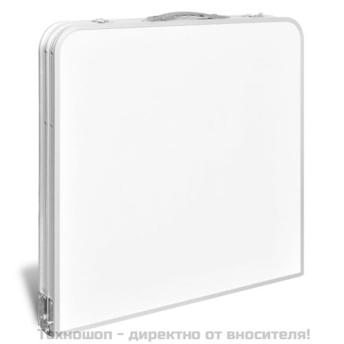 Сгъваема къмпинг маса с регулируема височина алуминий 120x60 см