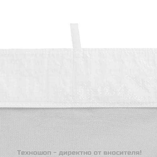 Странични стени за парти палатки 2 бр бяла и черна мрежа