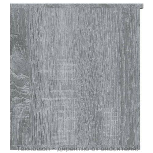 Сандък за съхранение сив сонома 84x42x46 см инженерна дървесина