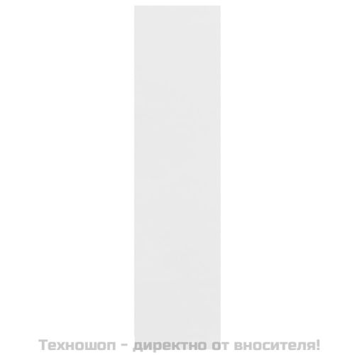 Гардероб с чекмеджета, бял, 50x50x200 см, ПДЧ