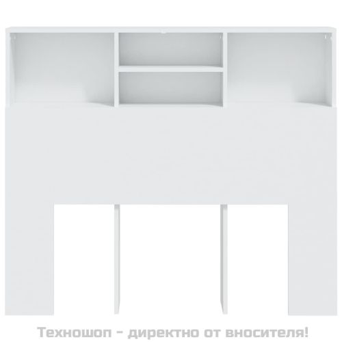 Табла за легло тип шкаф, бяла, 120x19x103,5 см