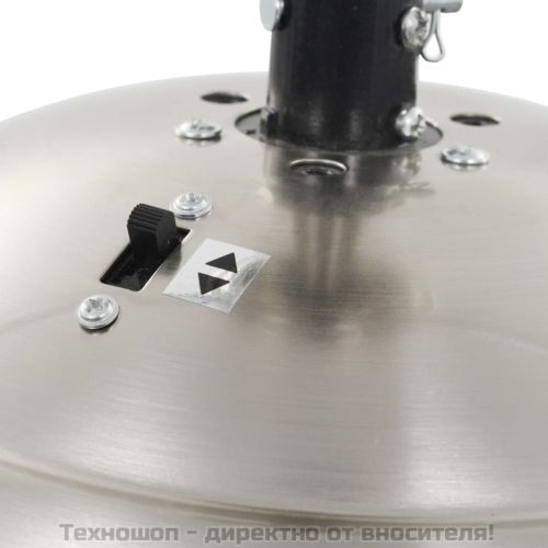 Декоративен вентилатор за таван с осветление, 128 см, бял