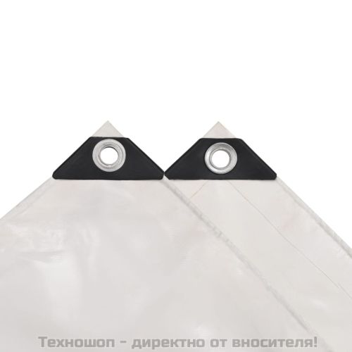 Брезентово платнище, 650 гр/м², 3x5 м, цвят бял