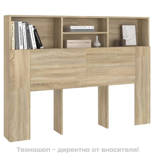 Шкаф за табла, дъб Сонома, 140x19x103,5 см