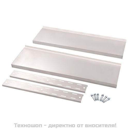 Стенен рафт с 2 нива, неръждаема стомана, 100x30 см