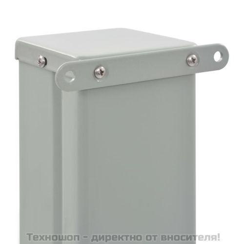 Прибираща се дворна странична тента, 60x300 см, черна