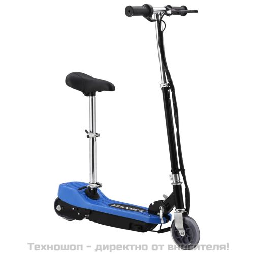 Електрическа тротинетка със седалка, 120 W, синя
