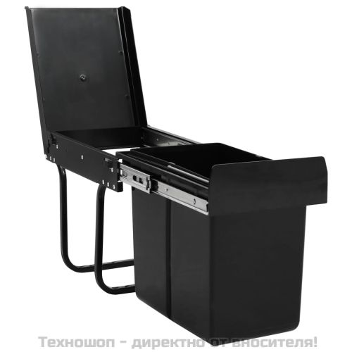 Кош за вграждане за кухненски шкаф, плавно затваряне, 20 л