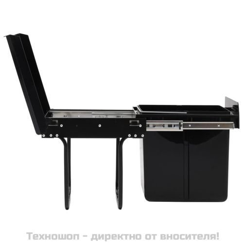 Кош за вграждане за кухненски шкаф, плавно затваряне, 20 л