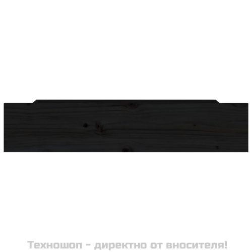 Чекмеджета за легло, 4 бр,Черен, бор масив