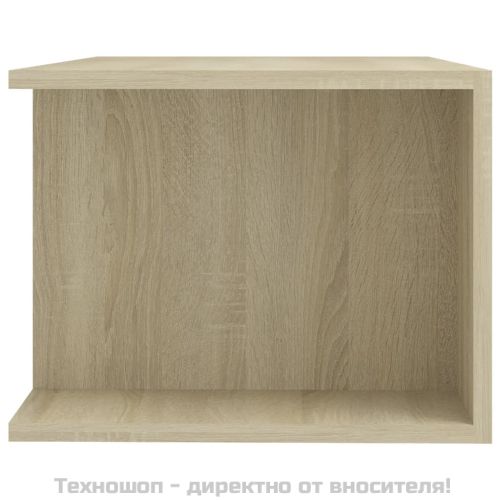 ТВ шкаф с LED осветление, дъб сонома, 90x39x30 см