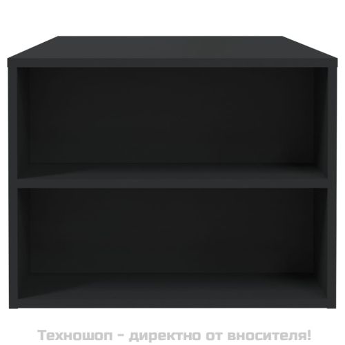 Кафе маса, черна, 102x55x42 см, инженерно дърво