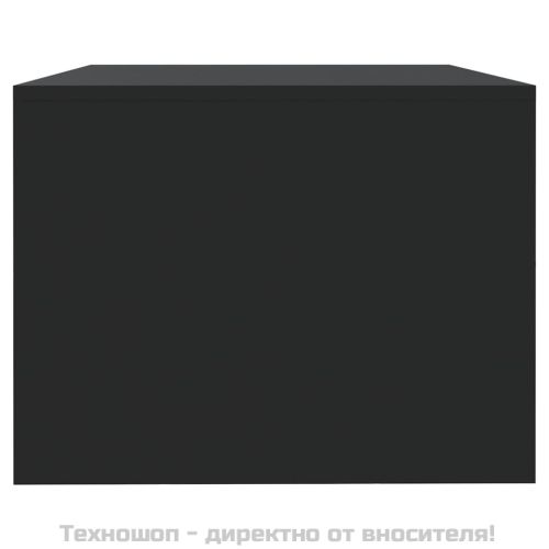 Кафе маса, черна, 102x55x42 см, инженерно дърво