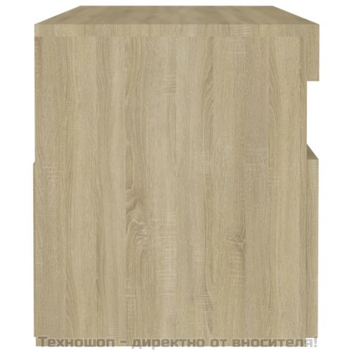 ТВ шкаф с LED осветление, дъб сонома, 60x35x40 см