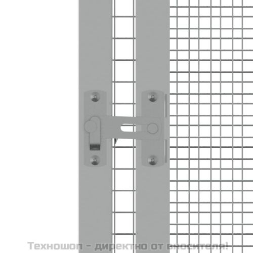 Клетка за птици сива 111x107x211,5 см поцинкована стомана