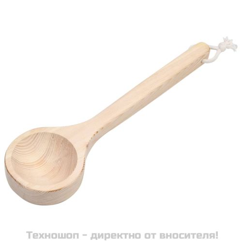 Комплект кофа и черпак за сауна, масивно борово дърво