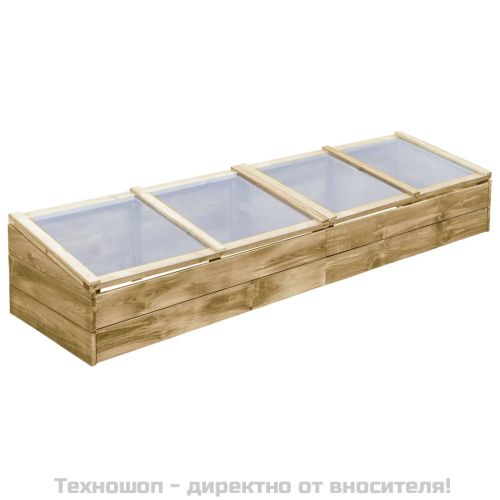 Оранжерия, импрегниран бор, 200x50x35 см