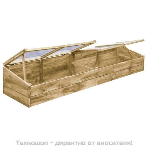 Оранжерия, импрегниран бор, 200x50x35 см