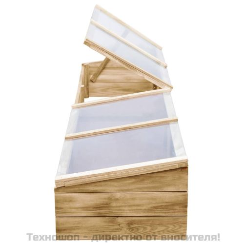 Оранжерия, импрегниран бор, 200x50x35 см