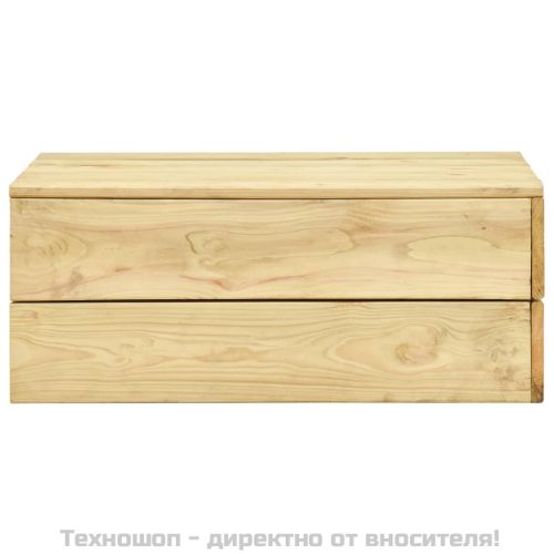 Градинска маса 75x75x31 см импрегнирана борова дървесина