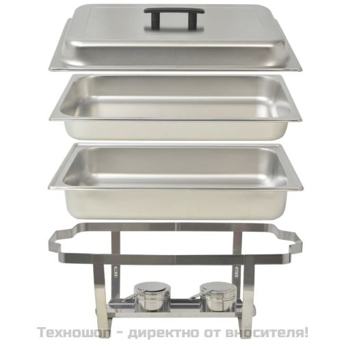 Комплект съдове за бен мари, 3 бр, неръждаема стомана