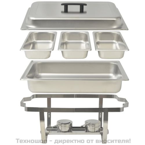 Комплект съдове за бен мари, 3 бр, неръждаема стомана