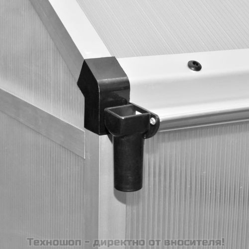 Подсилена алуминиева оранжерия с опорна рамка 4,6 м²