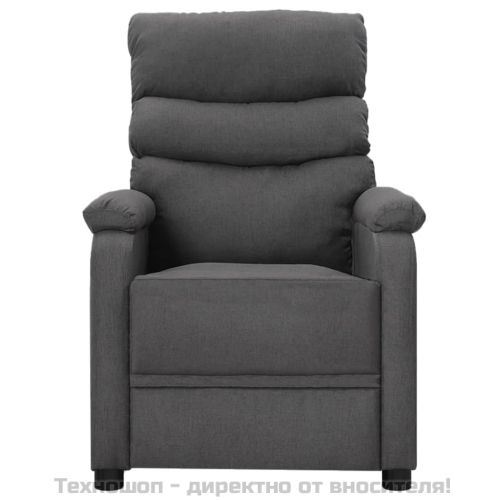 Масажен стол, тъмносив, текстил