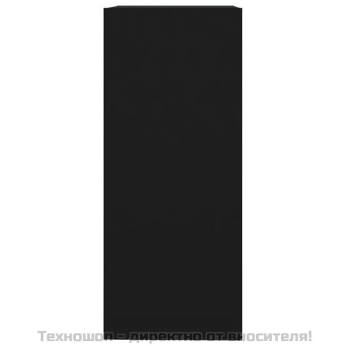 Библиотека/разделител за стая, черна, 40x30x72 см