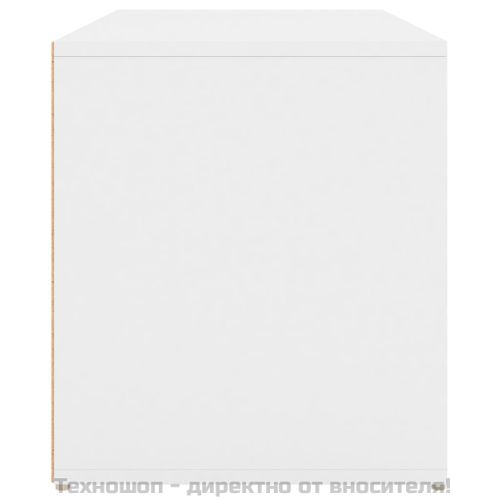 Пейка за коридор, 80x40x45 см, бяла, инженерно дърво