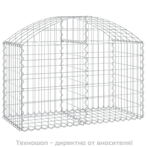 Дъговидна габионна кошница 100x50x60/80 см поцинковано желязо