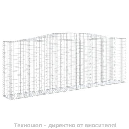 Дъговидна габионна кошница 400x50x140/160 см поцинковано желязо