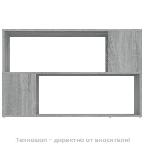 Библиотека, сив сонома, 100x24x63 см, инженерно дърво