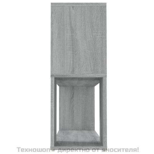 Библиотека, сив сонома, 100x24x63 см, инженерно дърво