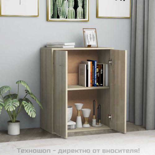 Бюфет, дъб сонома, 60x30x75 см, инженерно дърво