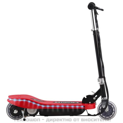 Електрически тротинетка с LED, 120 W, червен