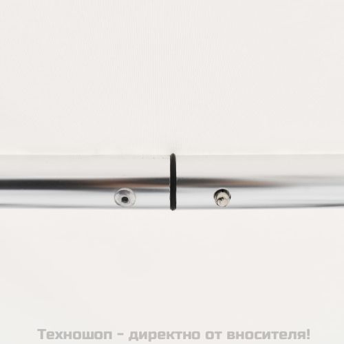 Тента за лодка, 4 дъги, бяла, 243x180x137 см