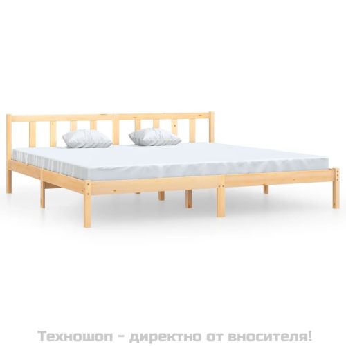 Рамка за легло, бор масив, 180x200cм, Super King Size