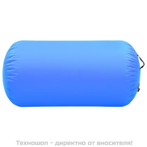 Надуваем гимнастически цилиндър с помпа 120x90 см PVC син