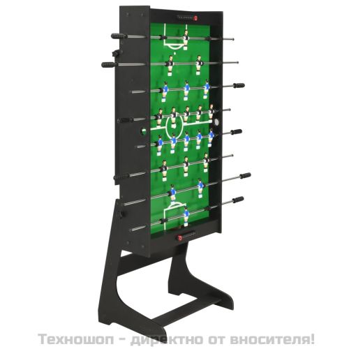 Сгъваема футболна маса, 121x61x80 см, черна