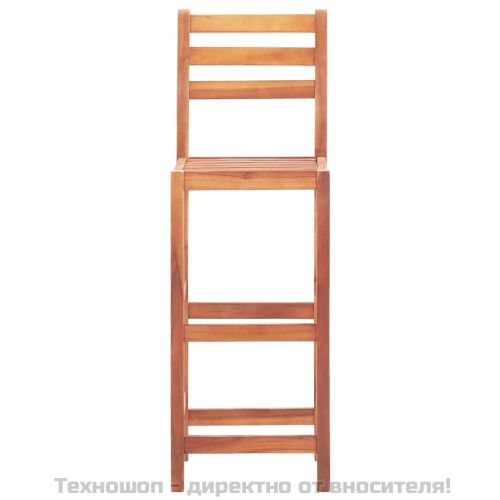 Бар столове, 2 бр, акациево дърво масив