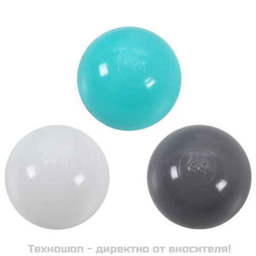 Детска палатка за игра с 250 топки, синя, 102x102x82 см