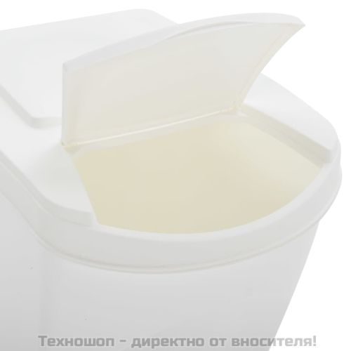 Стифиращи се за кошчета за боклук 4 бр бели 100 л полипропилен