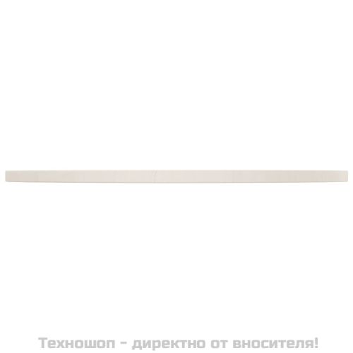 Плот за маса, бял, Ø80x2,5 см, бор масив