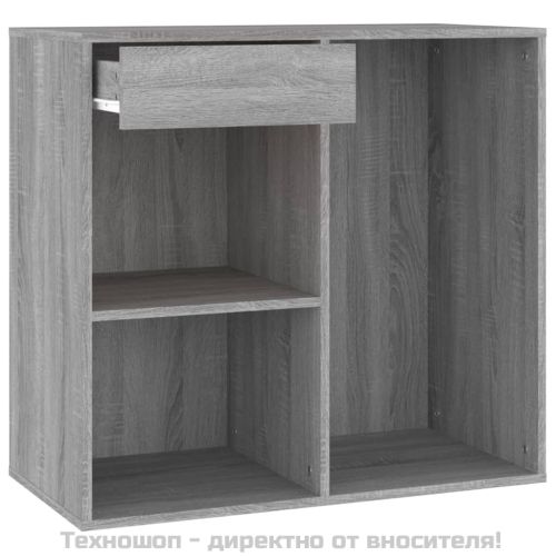 Козметичен шкаф, Сив сонома, 80x40x75 см, инженерно дърво